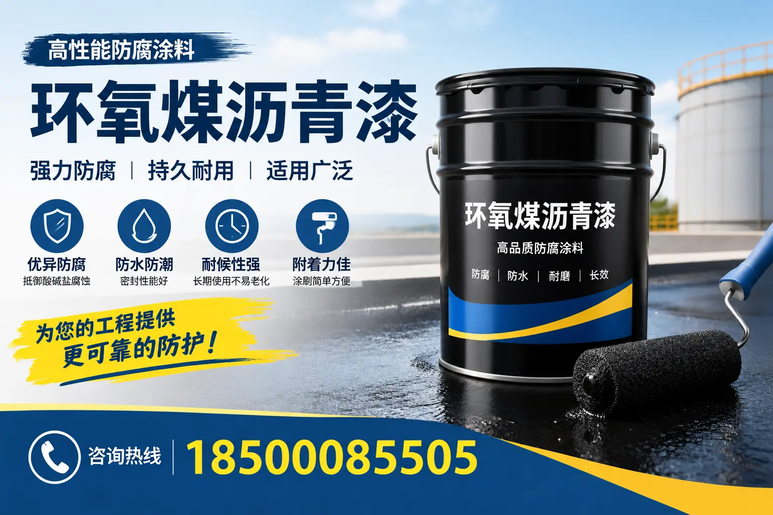 环氧煤沥青漆的施工步骤详解,保定装修必备知识